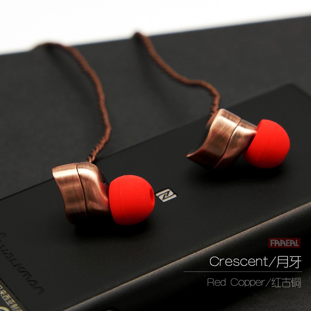 FAAEAL Crescent Metal Earphone In-Ear Hifi Earphones for Xiaomi Huawei Smartphone Music Earbuds