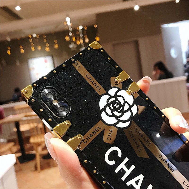 Ốp lưng Oppo A79 5G A38 A98 A96 A78 A77s A17K A17 A58 A57 A18 A95 A16 A76 A55 A54 A74 A73 Ốp điện thoại hình vuông hoa trà thời trang sang trọng có vòng đeo tay