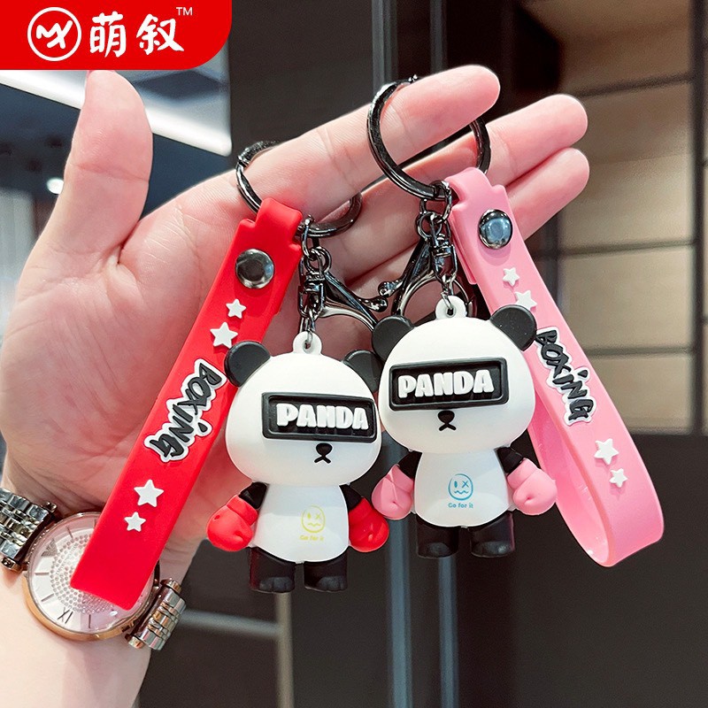 Charm /Jibitz gắn dép CROCS - MÓC CHÌA KHÓA BA LÔ Gấu Panda thời trang cao cấp