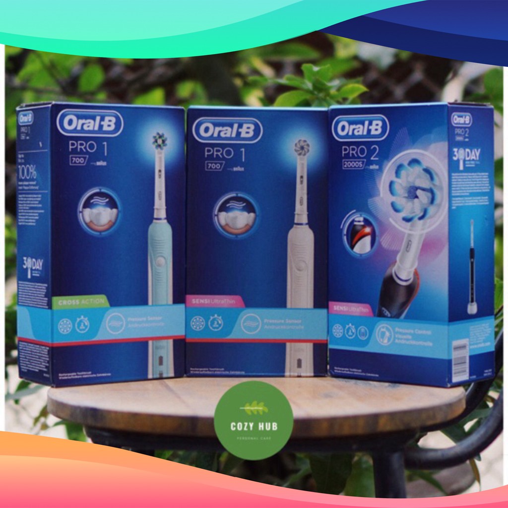 XẢ LỖ   Bàn chải điện Oral-B Pro 600 700 2000 2500 - Made in Germany (đủ bill) CỦ XẢ