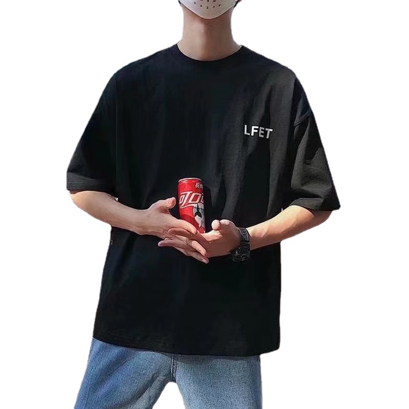 Áo Thun Tay Ngắn Dáng Rộng In Chữ Thiết Kế Thoải Mái Thời Trang Mùa Hè Cho Nam