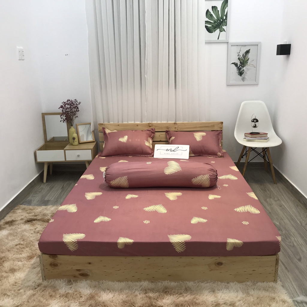 Drap Giường  Bộ Ga Gối (Ga Trải Giường) Cotton Poly  Mềm Mịn 💞 Drap + 2 Vỏ Gối Hot Trend 2021 | BigBuy360 - bigbuy360.vn