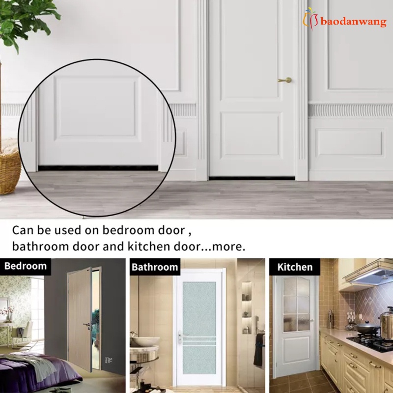 Thanh chặn dưới cửa ra vào/ cửa sổ bằng da màu đen kích thước 93cm giảm âm chống bụi chịu được thời tiết có thể thu gọn