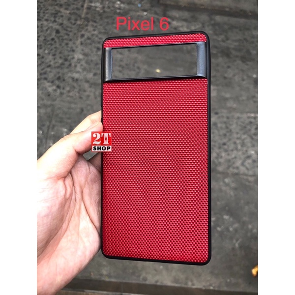 ỐP LƯNG GOOGLE PIXEL 6 NHỰA TPU GIẢ VẢI NỈ