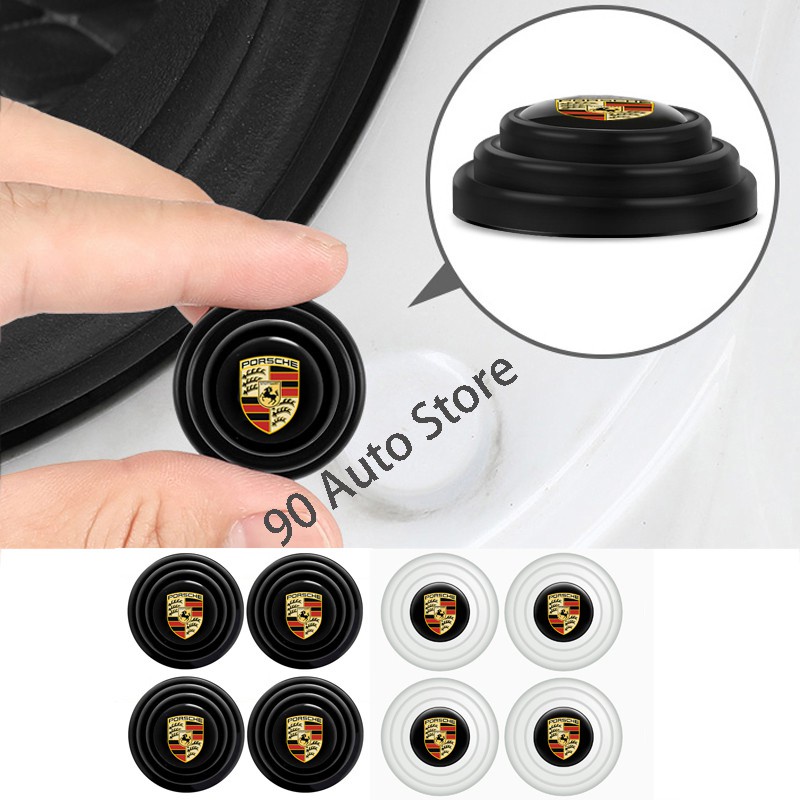 Set 4 Miếng Đệm Cao Su Dày Chống Sốc Cho Nắp Xe Hơi Porsche Panamera Cayenne Macan 718