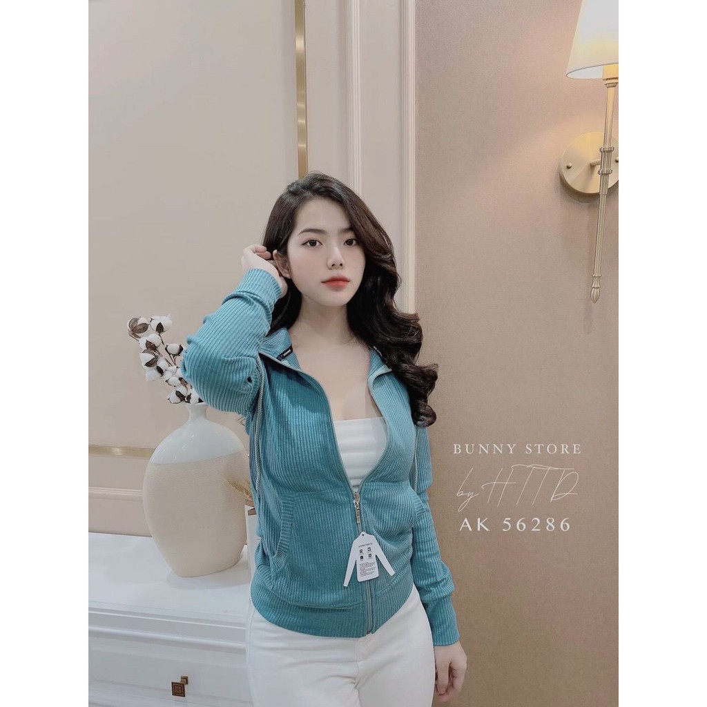 áo khoác nữ 6 túi dây kéo có mũ chất thun gân xịn xò hàng quảng châu cao cấp bao đẹp m535 | BigBuy360 - bigbuy360.vn