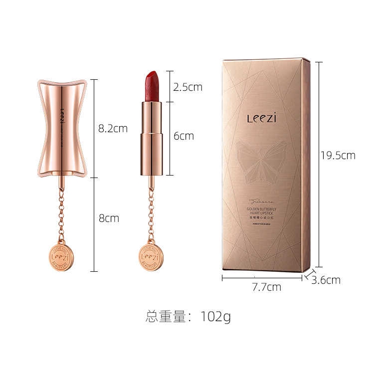 Leezi  Lipstick Matte Magnet chain Moisturize lasting Make-up Lip gloss Son môi | BigBuy360 - bigbuy360.vn