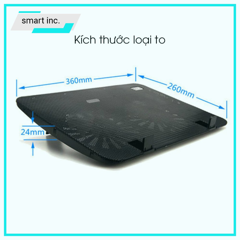 Đế Tản Nhiệt Laptop Quạt Làm Mát Chơi Game Cao Cấp Chịu Lực Giá Kê Laptop Macbook Fan Tản Nhiệt CPU