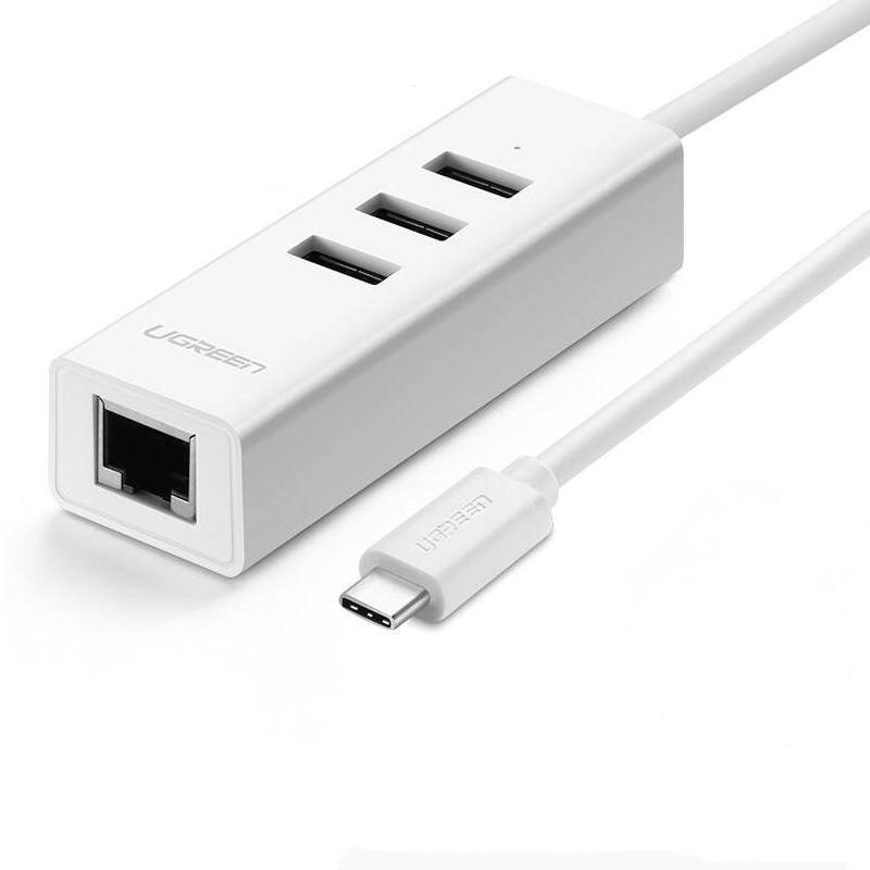 [FREESHIP 99K]_Dây Chuyển Tín Hiệu Đổi USB Type-C sang LAN và Hub USB Ugreen UGR-20792 - Sản phẩm chất lượng cao