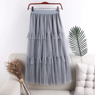 Chân váy lưới 2 tầng