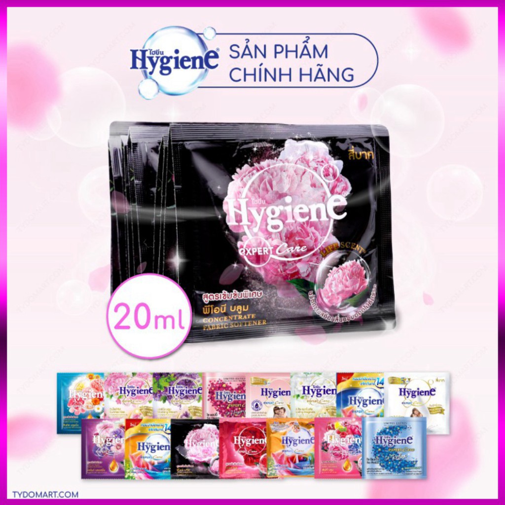 1 Gói Nước Xả Vải Hygiene Thái Lan Đậm Đặc (14 Loại Mùi Hương) - Jun&Mom