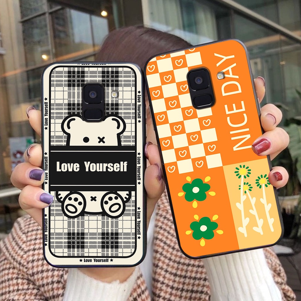 Ốp lưng Samsung J6 happy day, gấu bear dễ thương - BỀN - ĐẸP -BAO GIÁ TOÀN THỊ TRƯỜNG