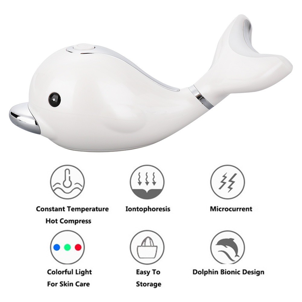 Máy Mát Xa Mặt Và Cổ CkeyiN Tích Hợp Đèn LED 45 Bóng