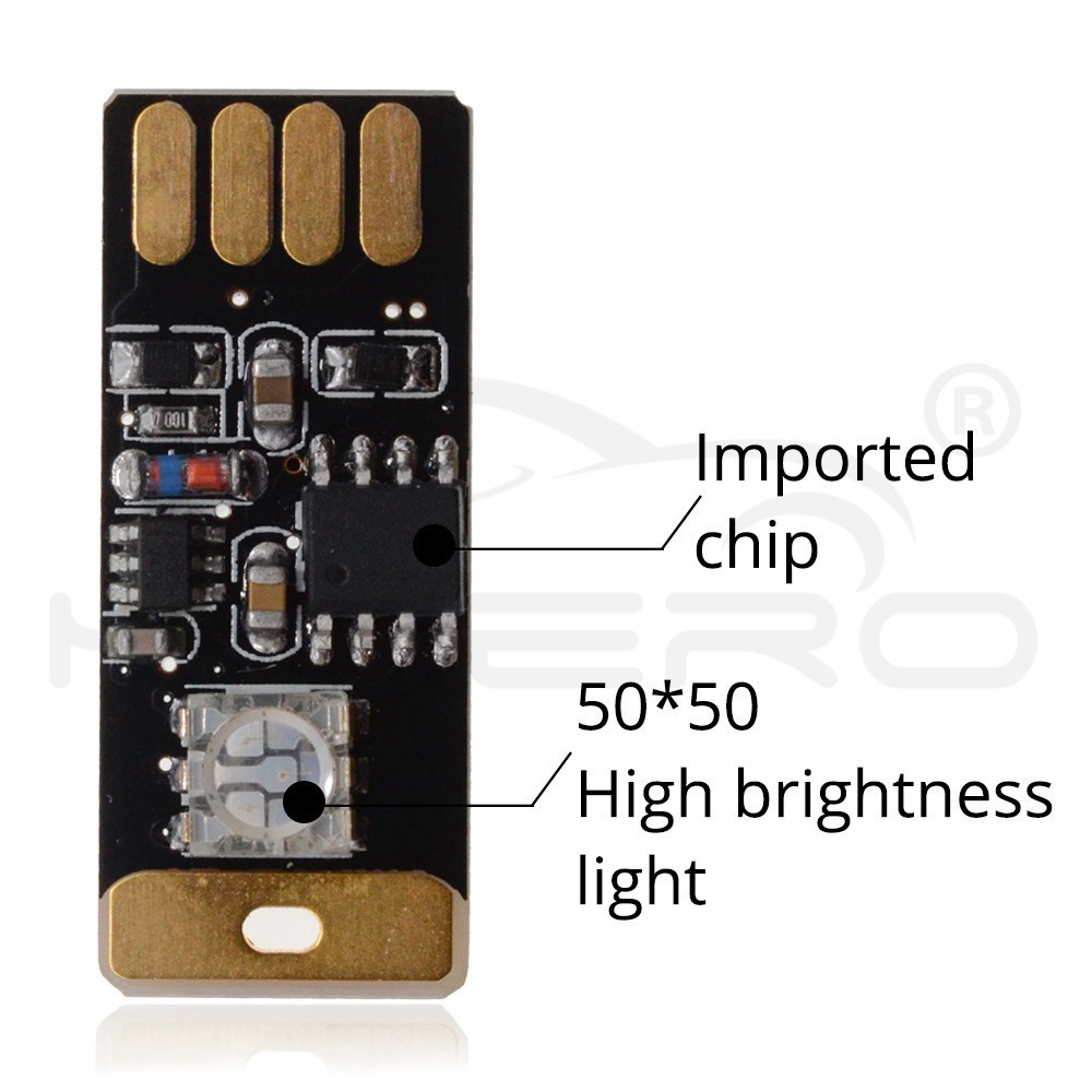 1 Đèn Led Usb Trang Trí Xe Hơi