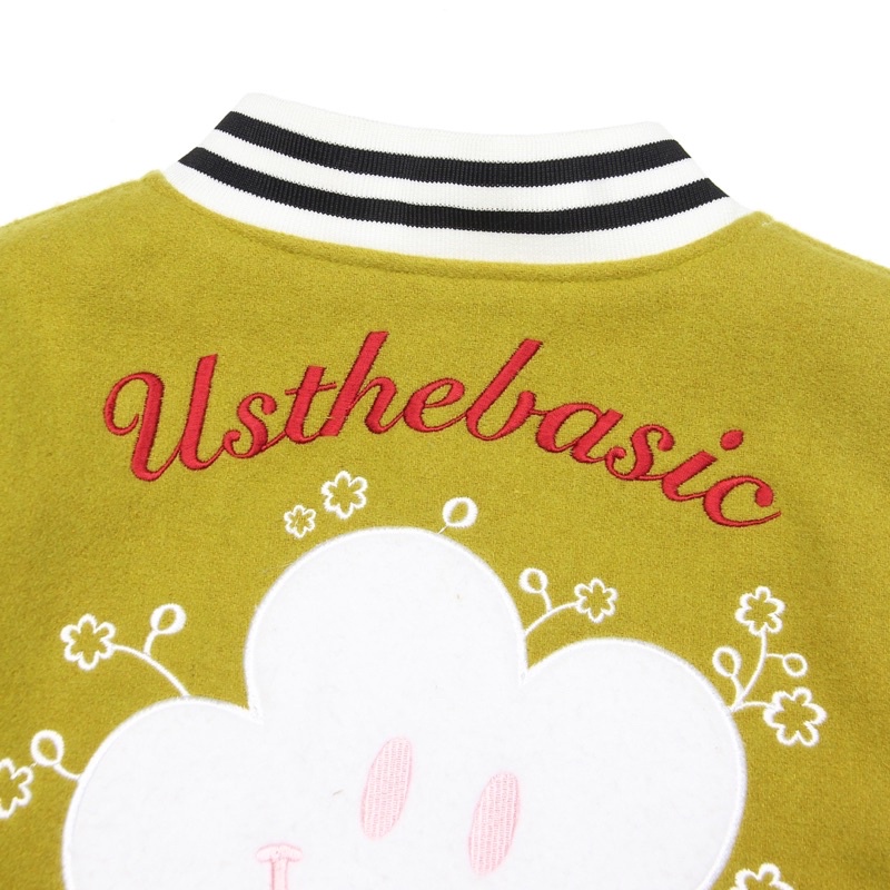 Usthebasic - Áo khoác Oversized Varsity Jacket