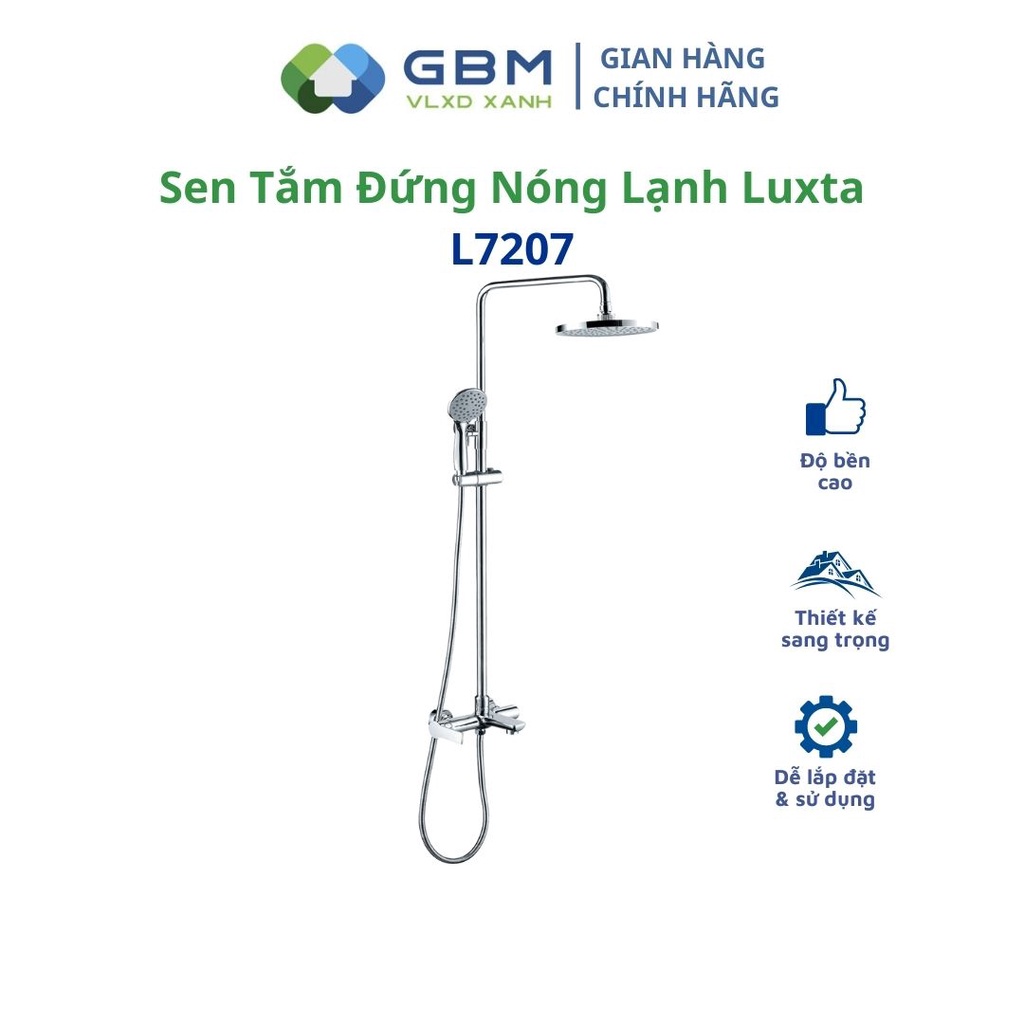 [Mã BMBAU300 giảm 10% đơn 499K] Sen Tắm Đứng Nóng Lạnh Luxta L7207-VLXD XANH