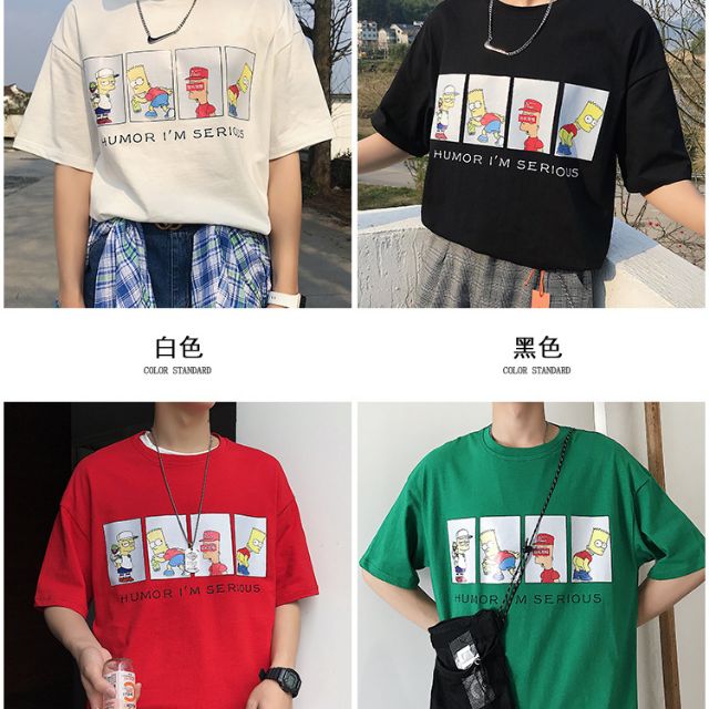 Áo thun unisex bigsize Simpson