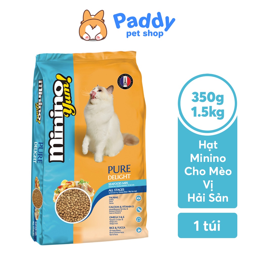 Hạt Minino YUM Cho Mèo Mọi Lứa Tuổi Vị Hải Sản