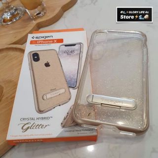 Ốp Lưng Spigen Cho Iphone X/Xs Case Crystal Hybrid Glitter