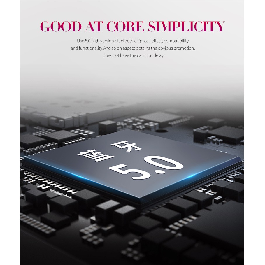 Tai nghe thể thao Pulierde T18 nhét tai không dây Bluetooth 5.0 kích thước nhỏ gọn