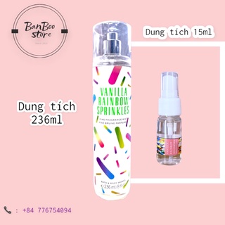 Xịt thơm toàn thân bodymist