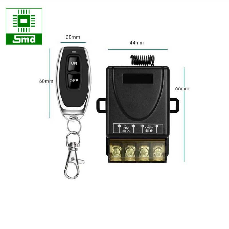 Công tắc điều khiển từ xa Rf 100m/3000w/30A/220V RF 433Mhz