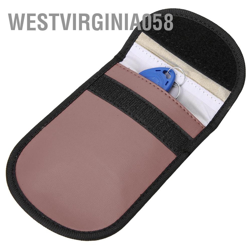 Westvirginia058Hai lớp RFID chìa khóa xe fob túi chặn tín hiệu chống quét túi chặn