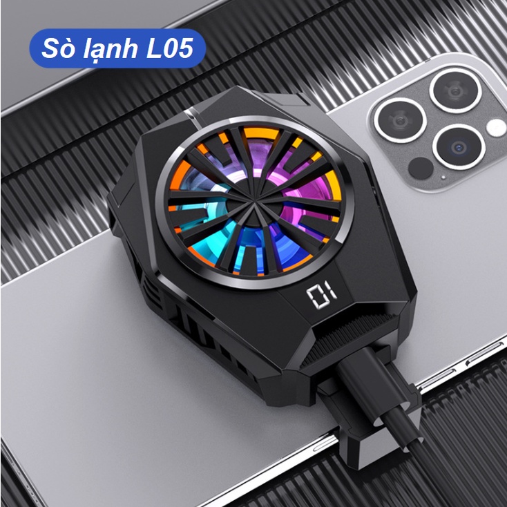 Quạt tản nhiệt điện thoại gaming sò lạnh Memo DL01 / DL05 / DL06 / DL02 / FL01 / FL05 / FL06 / chơi PUBG FF ROS