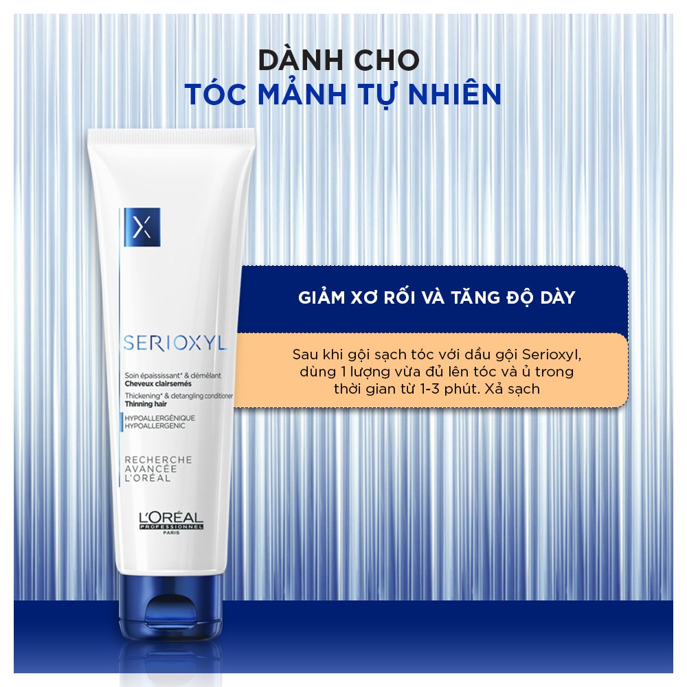 [Mã COSPPD04 giảm 10% đơn 600K] Combo gội xả giúp làm dày và kích thích mọc tóc L'Oréal Professionnel Serioxyl