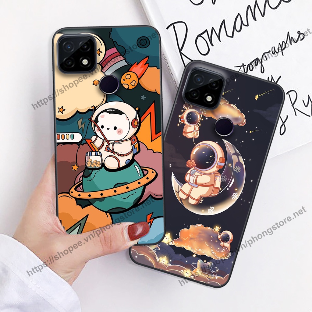 Ốp lưng Realme C20 / Realme C21Y / Realme C25 / Realme C25S vũ trụ phi hành gia cực hot siêu cute-rẻ-bền