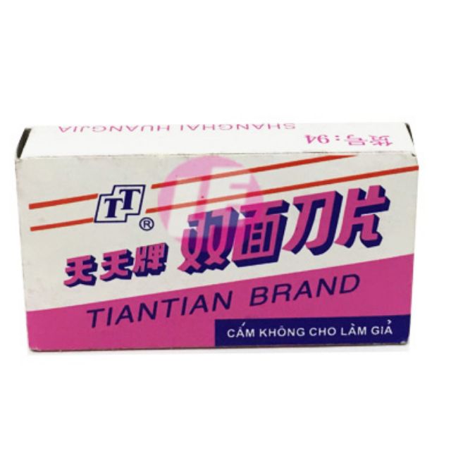 Hộp 10 lưỡi  dao lam Tian