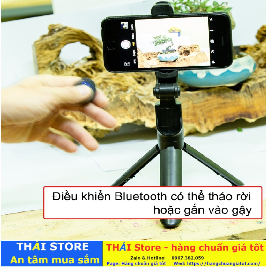 Gậy Chụp Ảnh Tự Sướng XT09 3in1, có Bluetooth ,3 Chân Đa Năng, Chụp Hình Selfie, Giá đỡ điện thoại livestream (Mã GA 01)