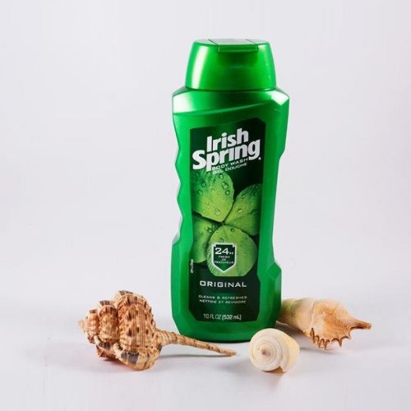 Sữa tắm Irish Spring cho nam loại sạch tế bào chết và khử mùi 532ml Mỹ