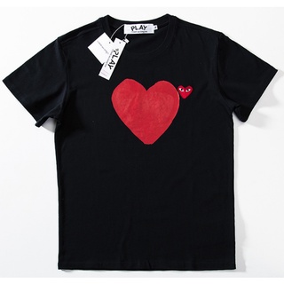 Chơi mới comme des garcons CDG Cổ Tròn Nam Nữ Áo Thun Tay Ngắn 0802