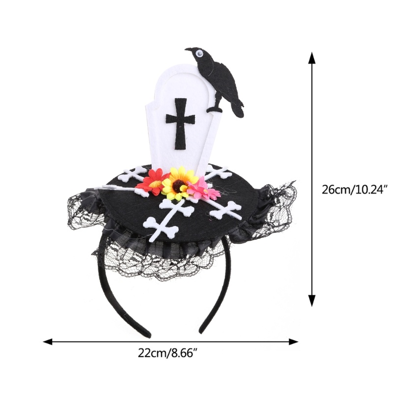 Flgo Băng Đô Phong Cách Halloween Đính Đá Độc Đáo