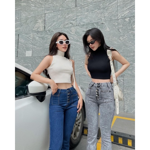 Áo 3 lỗ ngược cổ cao