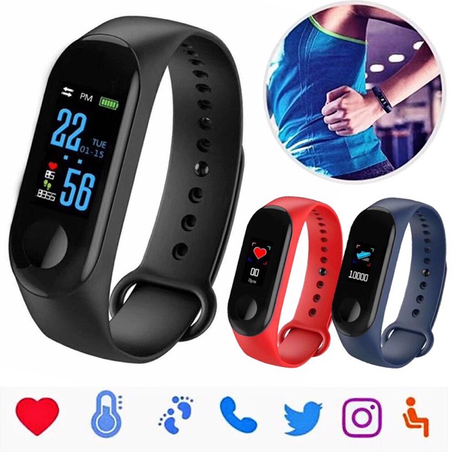 Đồng hồ thông minh Sport đo nhịp tim huyết áp
