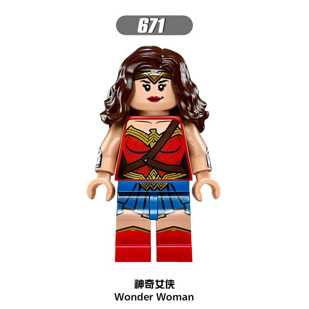 Mô Hình Lắp Ráp Lego Wonder Woman Dc Super Hero 671 Tương Thích