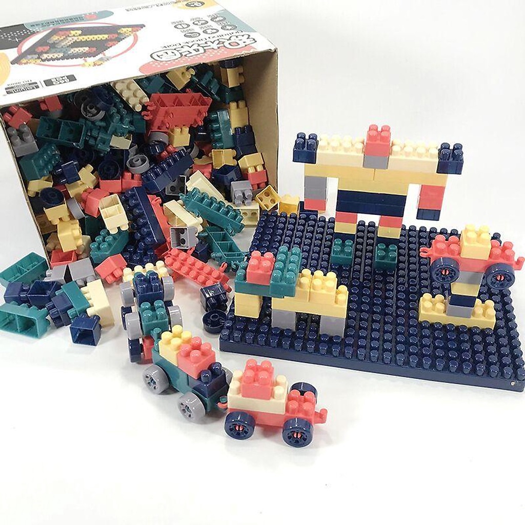 Hộp lego 520 chi tiết kích thích phát triển trí thông minh và sáng tạo của trẻ