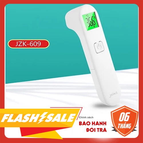 Nhiệt Kế Điện Tử Hồng Ngoại JZK - 609 . Đo Trên Da - Bảo hành 6 tháng ( Tặng kèm pin )