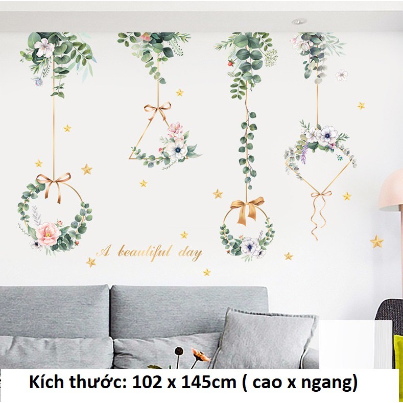 [Mã LIFEHLDEC giảm 10% đơn 99k] Decal dán tường nhiều mẫu, tranh dán tường giấy PVC cao cấp hàng đẹp | BigBuy360 - bigbuy360.vn