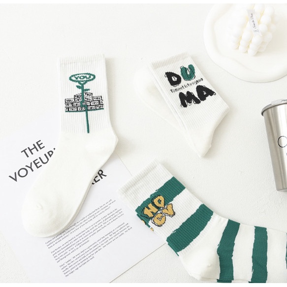 Vớ Tất thể thao cao cổ Unisex phong cách trẻ trung, thể thao, năng động