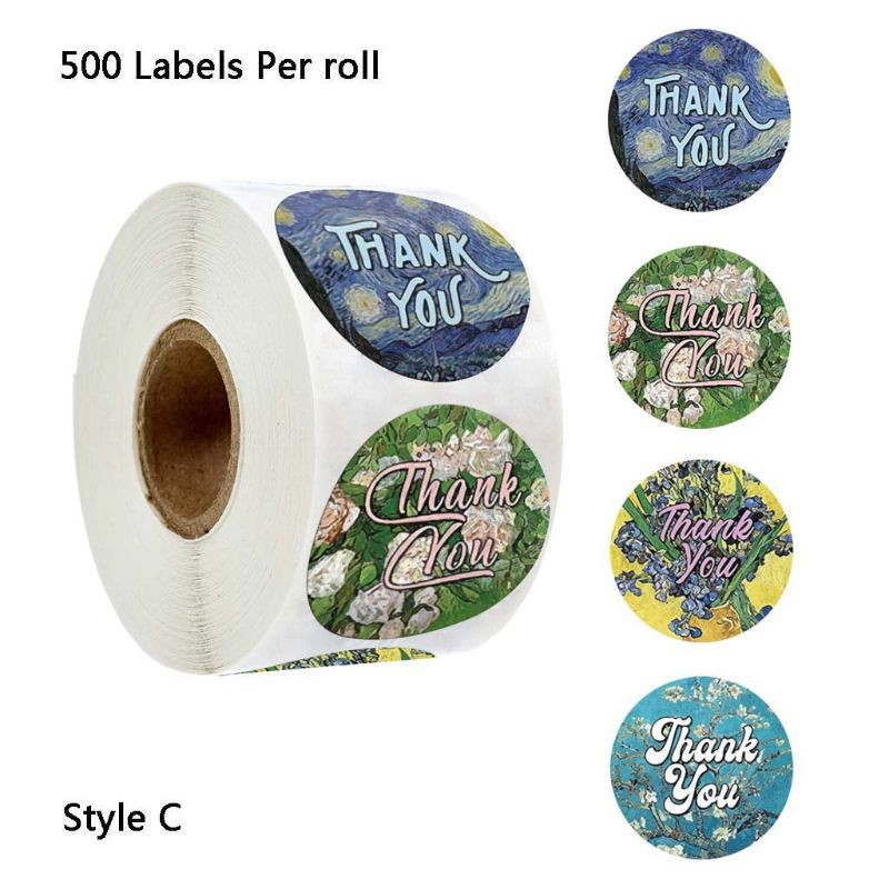 HANDMADE Set 500 Miếng Dán Chữ Thank You