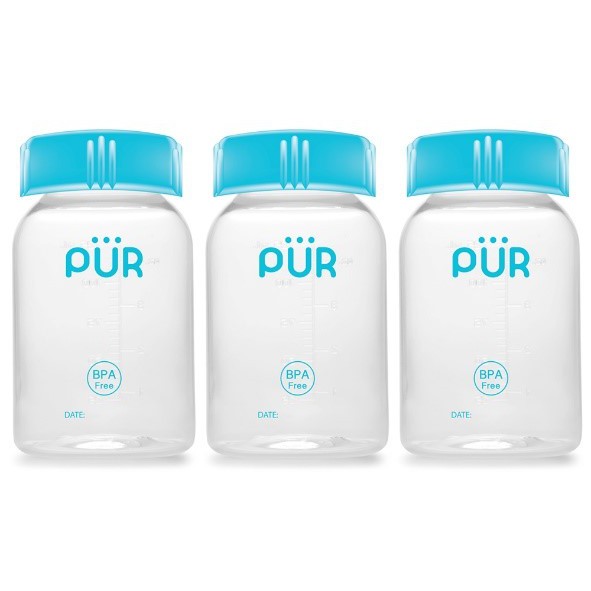 Bộ 3 bình trữ sữa Pur 125ml (6203)