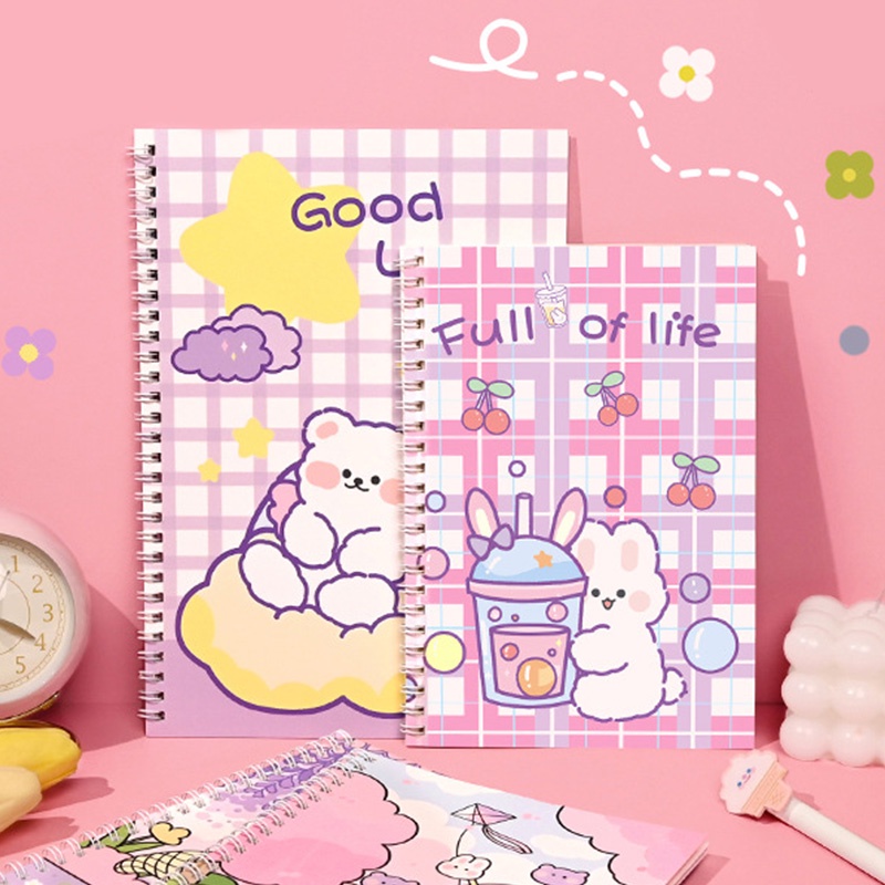 Bộ 24 Tờ Giấy A5 Họa Tiết Hoạt Hình Đáng Yêu Dùng Trang Trí Sổ Tay DIY