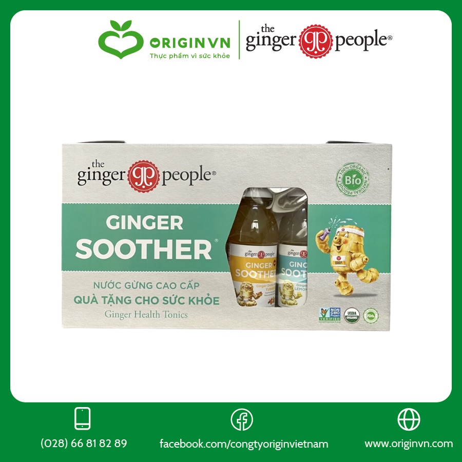 Bộ quà tặng 4 chai nước gừng Ginger Soother