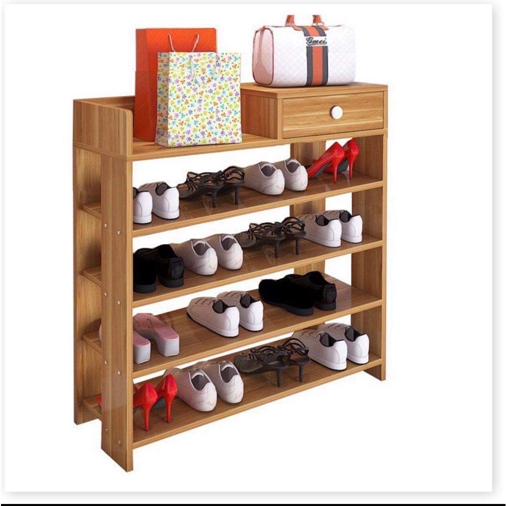 Tủ Giày Gỗ, Kệ Giày Dép Gỗ 5 Tầng - Giao hàng trong 1h