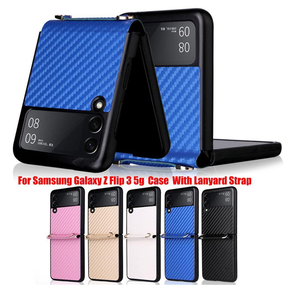 Ốp Điện Thoại Bằng Sợi Carbon Chống Sốc Kèm Ngăn Đựng Thẻ Và Dây Đeo Tiện Dụng