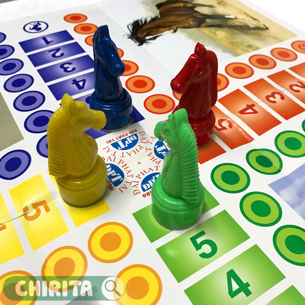 Bộ Cờ 2 Trong 1 Đại Phát Tài - Cờ Cá Ngựa, Cờ Tỷ Phú Loại Lớn, Giá Rẻ, Boardgame - Đồ Chơi Trẻ Em CHIRITA