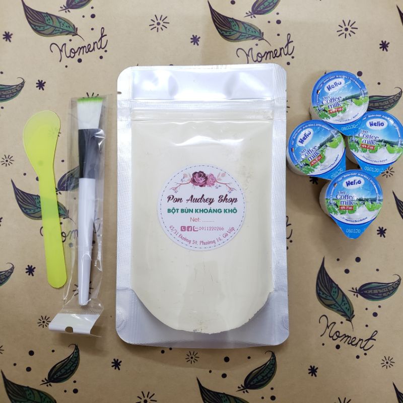 Bột Bùn Khoáng Khô Thiên Nhiên (Bùn Vàng) - Túi 500Gr/1Kg Nguyên Chất